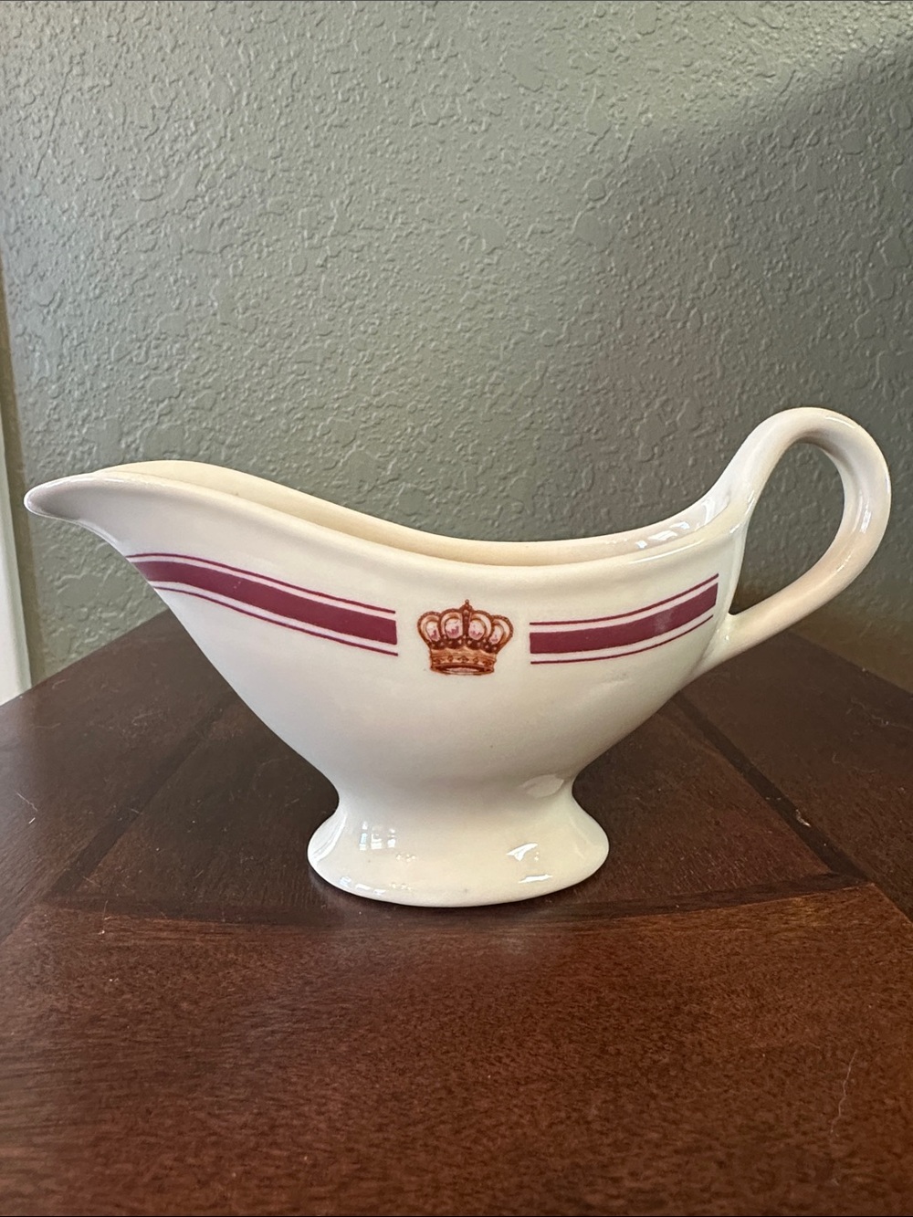 Vintage 1956 Hotel Del Coronado Gravy Boat Sterling China Co